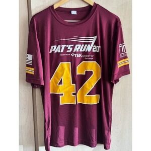 Pat Tillman Pat's Run 20th Jersey Shirt 42 ASU Unisex Adults Large Maroon Gold